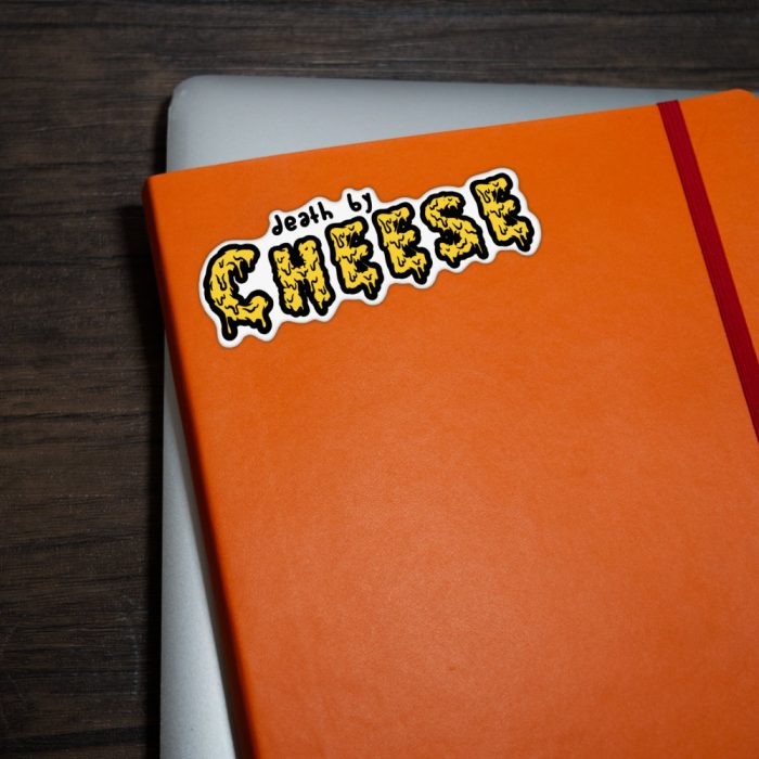 Death By Cheese Sticker - Image 3