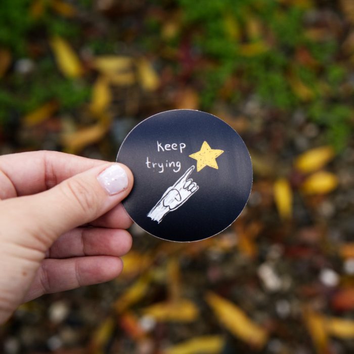 Keep Trying Sticker - Image 2