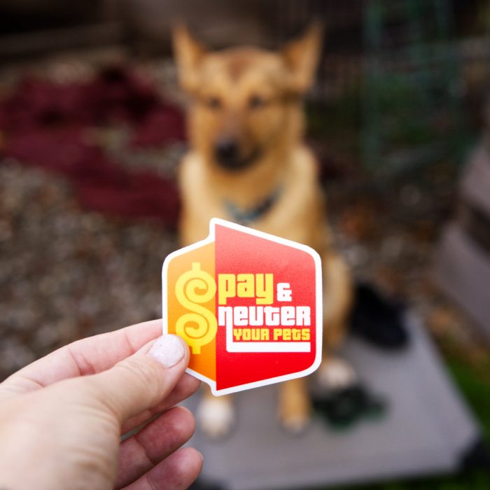 Spay and Neuter Your Pets Sticker - Image 3